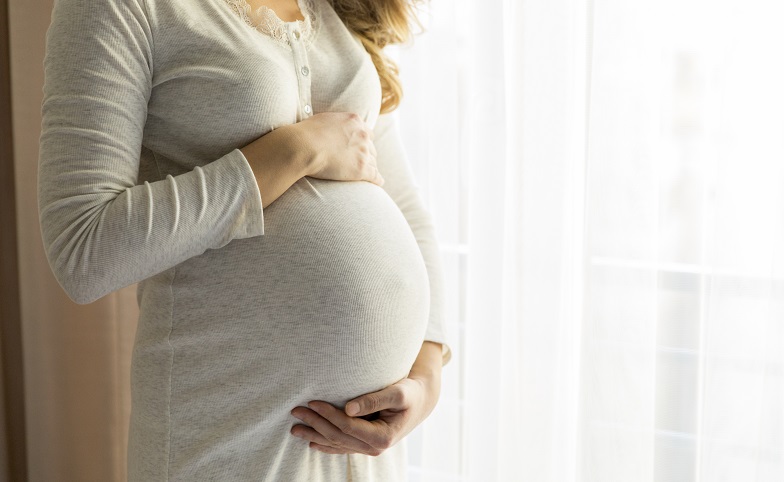 Young pregnant woman