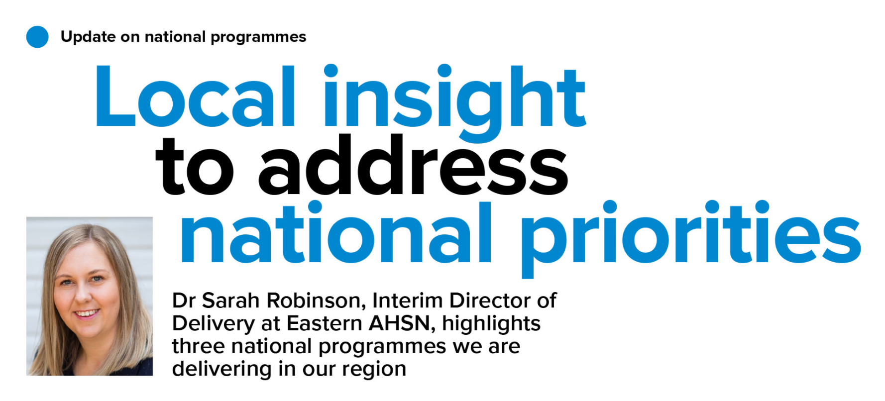 National programmes - impact review