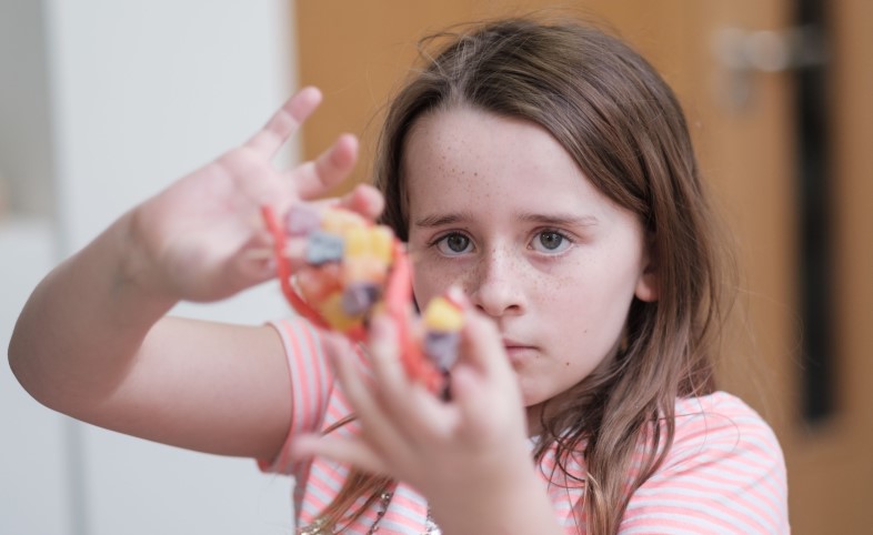 Girl with a rare disease