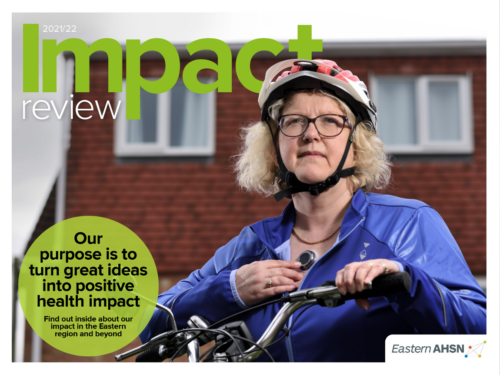 Eastern AHSN impact review 2021-22 front cover
