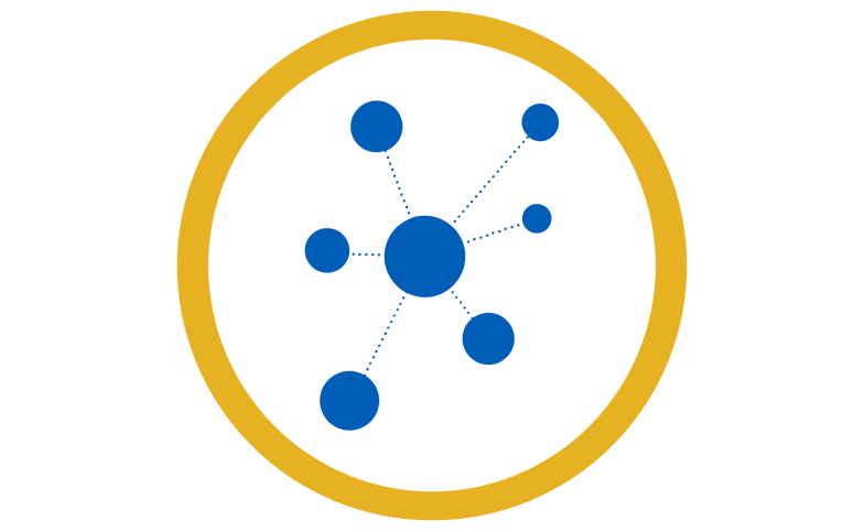 Network innovation hub graphic